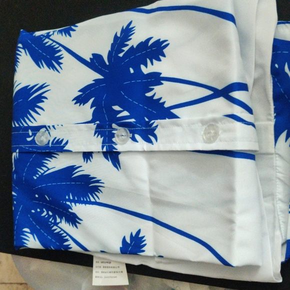 ✔️Mens Hawaiian Tropical Beach Short Sleeve - Picture 2 of 6